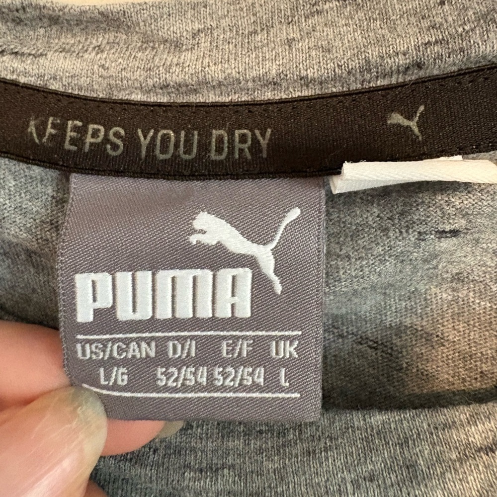 Puma Gray Performance Tee - Picture 2 of 3